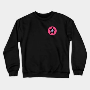 Small Lavender Star Pink Circle Graphic Crewneck Sweatshirt